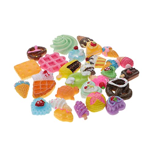 DIKACA 30 Stück Essen Und in Miniatur Eismaschine Wagen Aufkleber Krapfen Vanille Creme Erfrischer Sammelalbum Reize Flatback-Donut-anhänger Harz DIKACA 30 Stück Essen Und in Miniatur Eismaschine Wagen Aufkleber Krapfen Vanille Creme Erfrischer Sammelalbum Reize Flatback-Donut-anhänger Harz von DIKACA