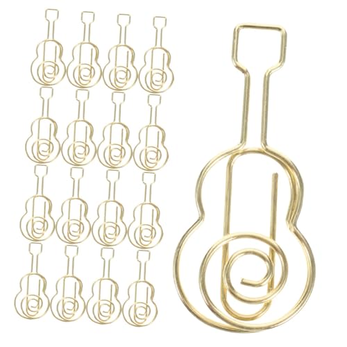 DIKACA 30 Stück Gitarren-büroklammer Goldene Büroklammern Schreibwaren Farbig Musik Büroklammern Neuartige Büroklammern Winzig Bunt Mini Form Jumbo Zeitschrift Farbe Klein Papier Eisen DIKACA 30 Stück Gitarren-büroklammer Goldene Büroklammern Schreibwaren Farbig Musik Büroklammern Neuartige Büroklammern Winzig Bunt Mini Form Jumbo Zeitschrift Farbe Klein Papier Eisen von DIKACA