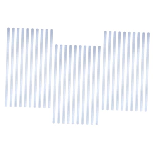 DIKACA 30 Stück Teiliges Transparente Slide Binder aus Robustem Kunststoff Lang Breit Vielseitige Pull Rod Clips für Dokumentenbindung für Büro Schule und DIY Notizbücher von DIKACA
