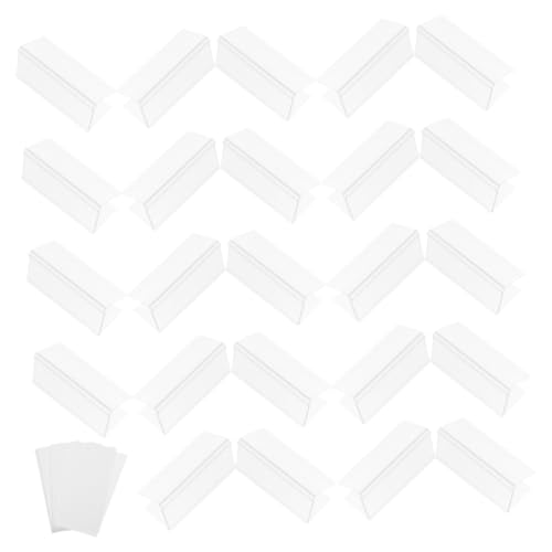 DIKACA 30 Stück Wiederverwendbare Preisclips und Beschriftungsetiketten für Lagerung Büroorganisation und Buffet Dekoration von DIKACA
