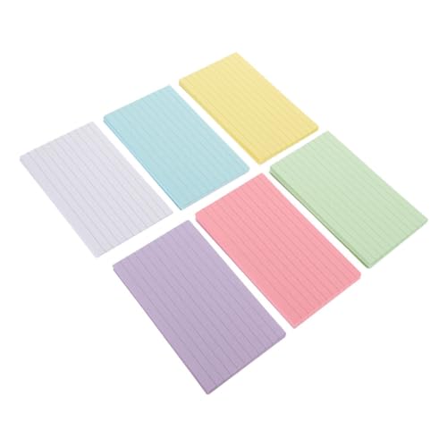 DIKACA 300 Blatt Farbige Karteikarten Stichwort Klassenzimmer kritzeln Karteikarten lernen Index Büro kleine Karteikarte Notizblöcke zum Schreiben Sprachkarten Karteikarten Papier von DIKACA