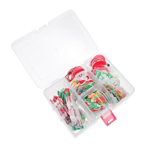 DIKACA 300 Stück Klebreispapier Dekoration Kreative Kuchenverzierung Cartoon Kuchen Backdekor Cartoon Weihnachtskuchen Ornament Weihnachtsgebäck Dekoration Dessert Kuchen DIY von DIKACA