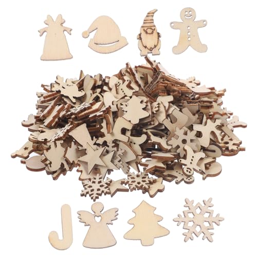 DIKACA 300 Stück Teiliges DIY Weihnachts Holzset aus Unlackierten Holzanhängern Stabile Einfach zu Bemalende Holzscheiben für Kreative Xmas Baumschmuck Deko und Bastelprojekte DIKACA 300 Stück Teiliges DIY Weihnachts Holzset aus Unlackierten Holzanhängern Stabile Einfach zu Bemalende Holzscheiben für Kreative Xmas Baumschmuck Deko und Bastelprojekte von DIKACA