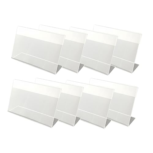 DIKACA 30Stücke Acryl Preisschilder Halter Transparent Langlebige Etikettenhalter für Einzelhandel Supermärkte und Geschäfte für Preisschilder von DIKACA