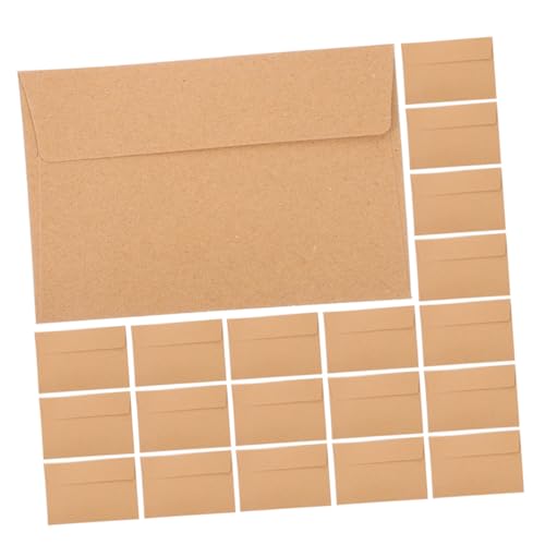 DIKACA 30Stücke Kraftpapier Umschläge Selbstklebend Braune Versandumschläge für Einladungen Grußkarten und Fotos Vielseitig Einsetzbar Langlebig und Elegant von DIKACA
