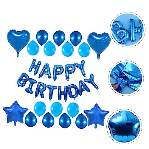 DIKACA 31 Stück Geburtstag Luftballons Partyballons Dekorationen grüngoldene Luftballons transparent große Luftballons balloons wasserballons dekorativer Luftballon Partyzubehör Blue DIKACA 31 Stück Geburtstag Luftballons Partyballons Dekorationen grüngoldene Luftballons transparent große Luftballons balloons wasserballons dekorativer Luftballon Partyzubehör Blue von DIKACA