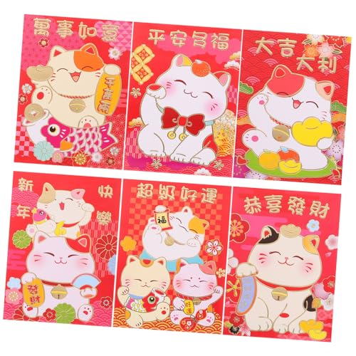 DIKACA 36 Stück Cartoon-schlangenumschlag Frühlingsfest Geldpakete Neujahr Geldbeutel Frühlingsfest Umschlag Frühling Festival Red Envelope Umschlag Für Das Schlangenjahr Rot Papier DIKACA 36 Stück Cartoon-schlangenumschlag Frühlingsfest Geldpakete Neujahr Geldbeutel Frühlingsfest Umschlag Frühling Festival Red Envelope Umschlag Für Das Schlangenjahr Rot Papier von DIKACA