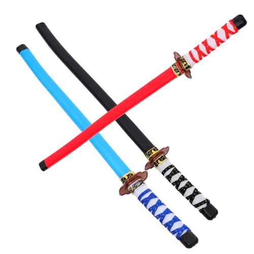 DIKACA 3Stücke Teiliges Kinderschwertspielzeug Japanische Schwerter Für Geburtstagsfeiern Und Cosplay Kreatives DIKACA 3Stücke Teiliges Kinderschwertspielzeug Japanische Schwerter Für Geburtstagsfeiern Und Cosplay Kreatives von DIKACA