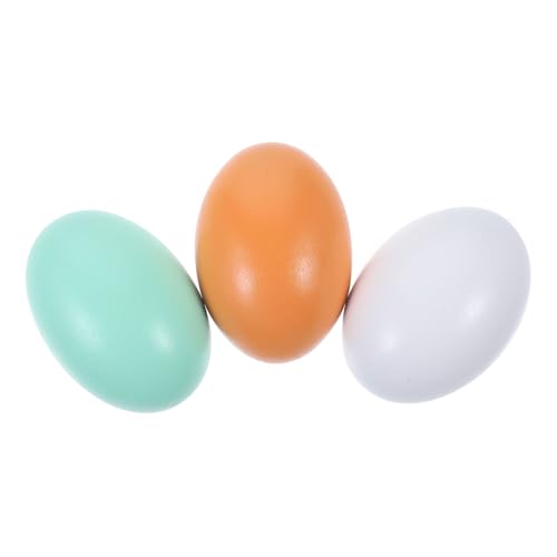 DIKACA Realistische Touch Fake Eier 3 Pack Holz Für Ostern Decor Ostern Simulation Eier DIKACA Realistische Touch Fake Eier 3 Pack Holz Für Ostern Decor Ostern Simulation Eier von DIKACA
