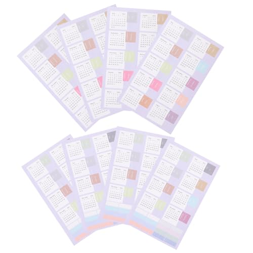 DIKACA 4 Blätter Kalenderaufkleber Farben Monatsplaner Notizblock Etiketten Selbstklebend Schreibbar Für Büro Schule Studium Organisieren Zufällige Farbe DIKACA 4 Blätter Kalenderaufkleber Farben Monatsplaner Notizblock Etiketten Selbstklebend Schreibbar Für Büro Schule Studium Organisieren Zufällige Farbe von DIKACA