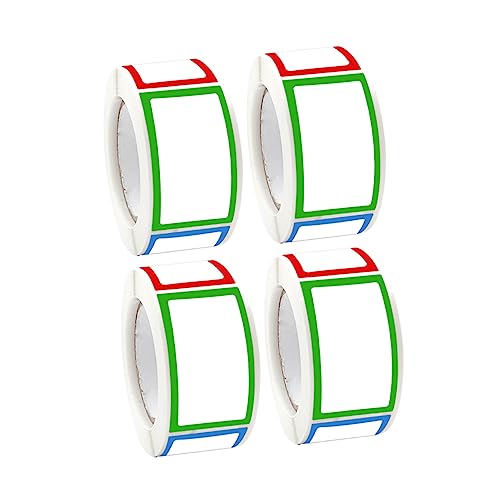 DIKACA 4 Rollen Farbige leere Aufkleber küchenetiketten home accessories labels Schreibtischetiketten Geschenkanhänger-Aufkleber Etiketten zum Organisieren Etiketten Aufkleber Colorful DIKACA 4 Rollen Farbige leere Aufkleber küchenetiketten home accessories labels Schreibtischetiketten Geschenkanhänger-Aufkleber Etiketten zum Organisieren Etiketten Aufkleber Colorful von DIKACA