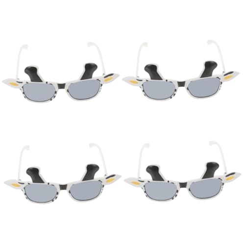 DIKACA 4 Stück Cartoon Tierbrillen Zubehör Kühe Neuheit Sonnenbrille Blauer Trendige Alberne Brille Lustige Kuhbrille Für Erwachsene Partys Szenenform Süße Partybrille DIKACA 4 Stück Cartoon Tierbrillen Zubehör Kühe Neuheit Sonnenbrille Blauer Trendige Alberne Brille Lustige Kuhbrille Für Erwachsene Partys Szenenform Süße Partybrille von DIKACA