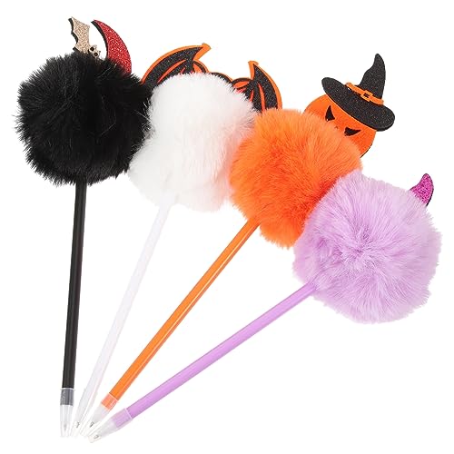 DIKACA 4 Stück Halloween Kugelschreiber mit Fledermaus und Kürbiskopf Dekorative Cartoon Schreibstifte Bruchsicher Leicht als Partybedarf und DIKACA 4 Stück Halloween Kugelschreiber mit Fledermaus und Kürbiskopf Dekorative Cartoon Schreibstifte Bruchsicher Leicht als Partybedarf und von DIKACA