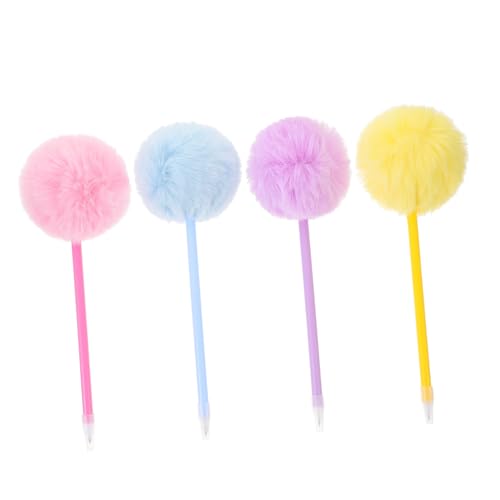 DIKACA 4 Stück Kugelschreiber mit Flauschigem Pompon Dekorative Schreibstifte in Pastellfarben Glatte Tintenstifte für Schule Büro und Ergonomisch und Gestaltet DIKACA 4 Stück Kugelschreiber mit Flauschigem Pompon Dekorative Schreibstifte in Pastellfarben Glatte Tintenstifte für Schule Büro und Ergonomisch und Gestaltet von DIKACA