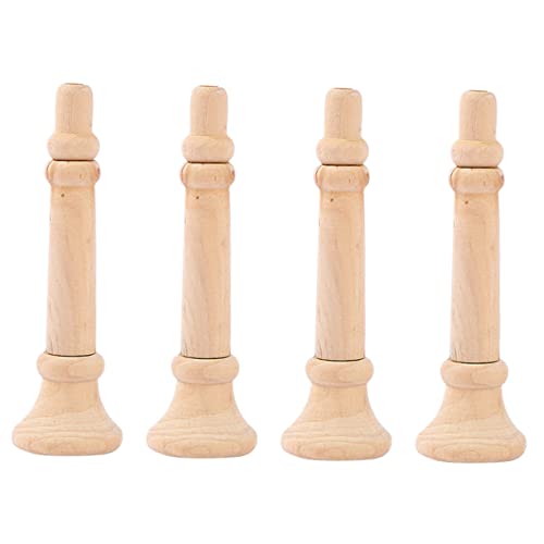 DIKACA 4 Stück Leerer Lautsprecher Aus Holz Hornspielzeug Aus Holz Handwerkliche Verzierungen Kinderhandmalerei Holzspielzeug Handbemaltes Hornhandwerk Handbemaltes Hölzern von DIKACA