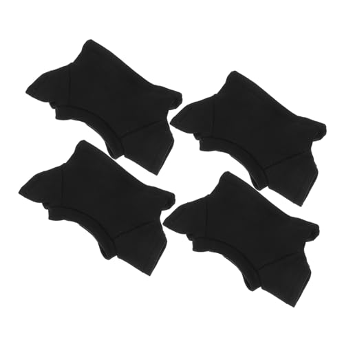 DIKACA 4 Stück Plüschbären-t-Shirt Ausgestopft Hemd Für Puppen Mädchen Tragen Bärenshirt Puppenkleidung Plüschbär-t-Shirt DIY Bär Süße Winzige Hemden Kleidung Für Bärenpuppe Schwarz Stoff von DIKACA