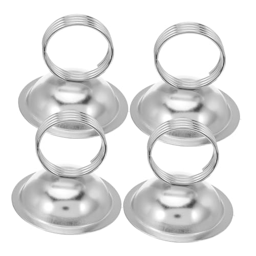 DIKACA 4 Stück Runde Metall-notizhalter mit Starkem Klemmenmechanismus Stabile Tischkarten Memohalter für Büro Restaurant und Party Schadenfreies Clippen ohne Klebstoff DIKACA 4 Stück Runde Metall-notizhalter mit Starkem Klemmenmechanismus Stabile Tischkarten Memohalter für Büro Restaurant und Party Schadenfreies Clippen ohne Klebstoff von DIKACA