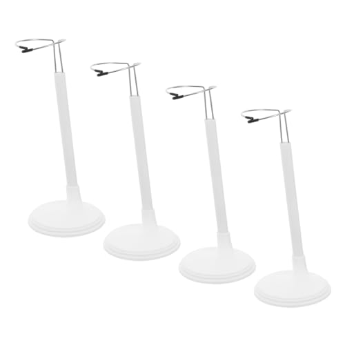DIKACA 4 Stück Stützrahmen Für Puppen Puppenhalter Anzeigen Puppe Stehen Klein Steht Gemacht Bär Stehen Stand Puppenhalter-Display Figur Puppenständer Gestell Unser Weiß von DIKACA