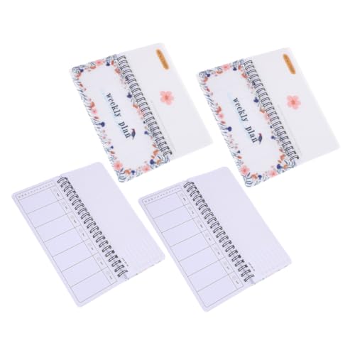DIKACA 4 Stück Teiliges Wochenplaner Abreißbaren Blättern Spiralbindung für Flaches Aufschlagen Glattes Schreibpapier Vielseitiger Organizer-notizblock für Schüler Studenten und DIKACA 4 Stück Teiliges Wochenplaner Abreißbaren Blättern Spiralbindung für Flaches Aufschlagen Glattes Schreibpapier Vielseitiger Organizer-notizblock für Schüler Studenten und von DIKACA