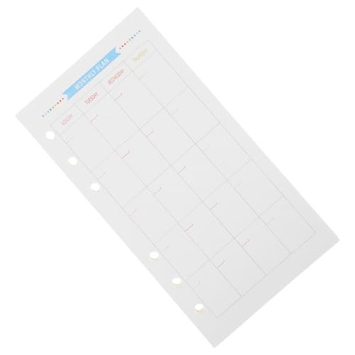 DIKACA 40 Blatt Nachfüllpapier Ringbuch Refill Liniert Glatt Schreibblock für Notizbuch Planer Tagebuch Bürobedarf Langlebig Vielseitig Geeignet von DIKACA