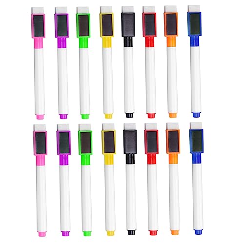 DIKACA 40 Stück Farbiger Whiteboard-Stift Schreibwaren Whiteboard-Marker Weiß trocken abwischbare Stifte trocken löschen Whiteboardmarker aus Kunststoff Home Storpingery Plastik von DIKACA
