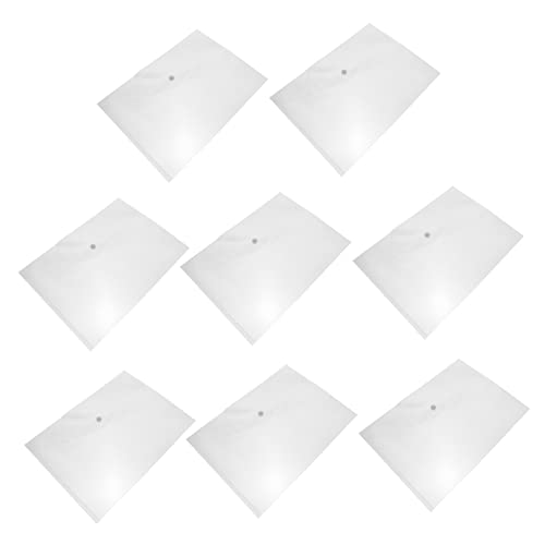 DIKACA 40 Stück transparente Aktentasche Veranstalter Ordner Schüttgut Lagerung Vinyl dokumentenmappe document folder mappen Aktentasche mit Schnalle Aktentasche fürs Büro Plastik Weiß von DIKACA