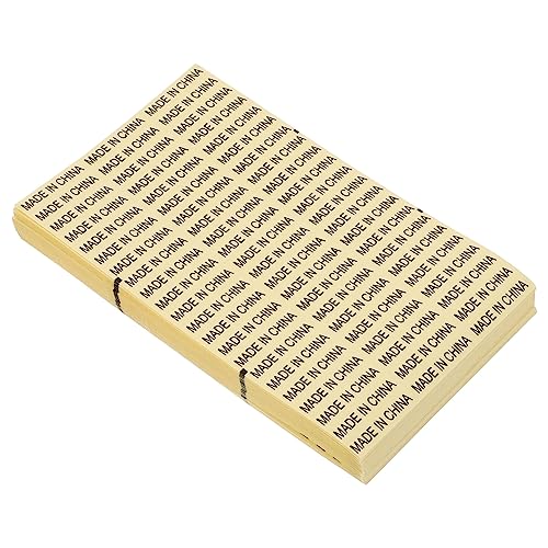 DIKACA 4000 Stück Transparenter Etikettenaufkleber klares Klebeetikett transparentes Etikett Transparentes selbstklebendes Aufklebermaterial für Haustiere Yellow von DIKACA