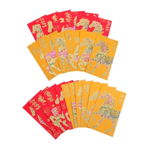 DIKACA 48 Stück Teiliges Vietnamesische Rote Geldumschläge Jahr Des Pferdes Lai See Umschläge für Tet Neujahr Hochzeit Geburtstag Festliche Papierbriefumschläge mit Traditionellem Design DIKACA 48 Stück Teiliges Vietnamesische Rote Geldumschläge Jahr Des Pferdes Lai See Umschläge für Tet Neujahr Hochzeit Geburtstag Festliche Papierbriefumschläge mit Traditionellem Design von DIKACA