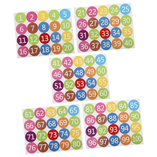 DIKACA 5 Blätter Runde Zahlenaufkleber Selbstklebend PVC Material Bunte Hausnummer Etiketten Für Postfach Fenster Lernaufkleber Einfach Anzubringen DIKACA 5 Blätter Runde Zahlenaufkleber Selbstklebend PVC Material Bunte Hausnummer Etiketten Für Postfach Fenster Lernaufkleber Einfach Anzubringen von DIKACA