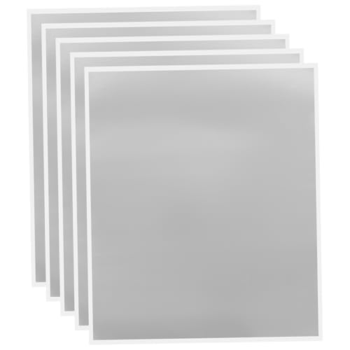 DIKACA 5 Blätter Scratch Off Sticker Silber Scratch Off Folie für DIY Spielkarten Party Spielrequisiten Langlebig und Einfach Anzuwenden von DIKACA