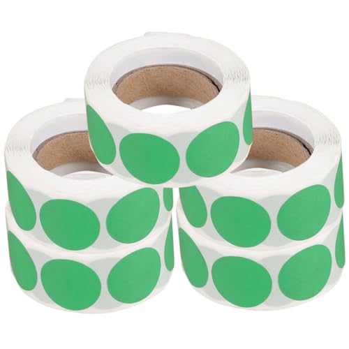 DIKACA 5 Rollen Bunte Selbstklebende Punktaufkleber pro Runde Etiketten für Dekoration Kennzeichnung Organisation im Büro Lager Haushalt und Schule DIKACA 5 Rollen Bunte Selbstklebende Punktaufkleber pro Runde Etiketten für Dekoration Kennzeichnung Organisation im Büro Lager Haushalt und Schule von DIKACA