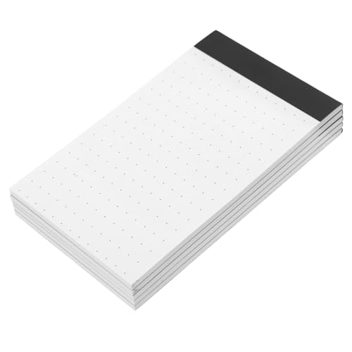 DIKACA 5 Stück Notizbuch Raster Karteikarten gepunktetes Tagebuch gepunktete notizbücher Raster-Notizblöcke Punktraster Nachfüllen von Notizblöcken Mini-Notizblock Memo -Pad Papier Weiß von DIKACA