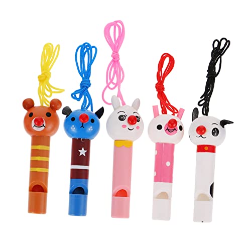 DIKACA 5 Stück Pfeife musikinstrumente musical instruments musikspielzeug spielwaren Lernspielzeug zabawki stymulujące rozwój geburtstagsmitgebsl toys Musikalisches Babyspielzeug Holz von DIKACA