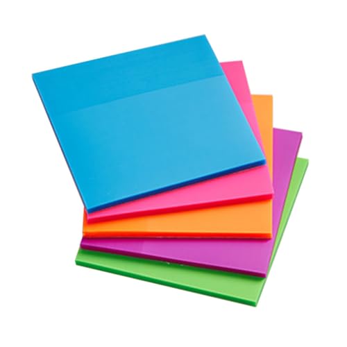 DIKACA 5 Stück Selbstklebende Haftnotizen Farbige Memo Pads Leichte Kompakte Notizzettel für Büro Schule Studium Praktische Wiederverwendbare Haftstarke Notizen in Verschiedenen Farben DIKACA 5 Stück Selbstklebende Haftnotizen Farbige Memo Pads Leichte Kompakte Notizzettel für Büro Schule Studium Praktische Wiederverwendbare Haftstarke Notizen in Verschiedenen Farben von DIKACA