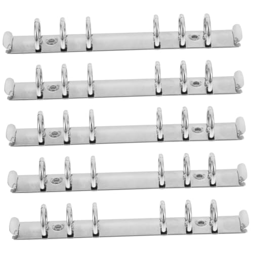 DIKACA 5 Stück Teiliges Ringmechanik aus Rostfreiem Langlebige Lose Binder Mechanismen für DIY Notizbuch Herstellung Stabile Buchbindung DIKACA 5 Stück Teiliges Ringmechanik aus Rostfreiem Langlebige Lose Binder Mechanismen für DIY Notizbuch Herstellung Stabile Buchbindung von DIKACA