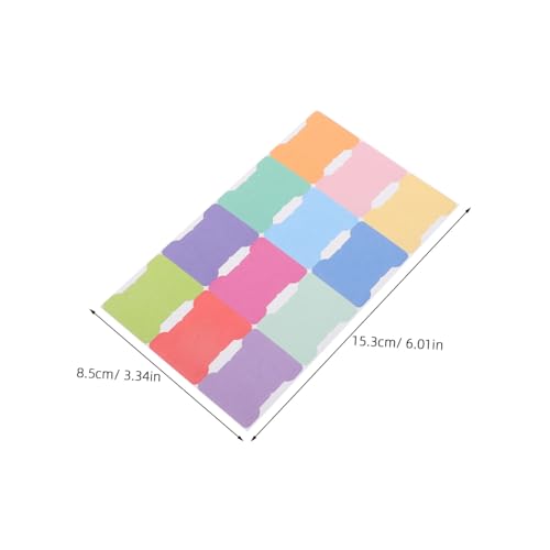 DIKACA 5 Stück Teiliges Selbstklebende Multifunktionale Index tabs aus Pastellfarben Beschreibbare Haftnotizen für Bücher Planer und Dokumente Praktische Seitenmarker für Einfache von DIKACA