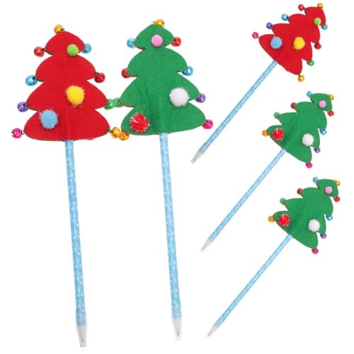 DIKACA 5 Stück Weihnachtsstift Stifte Schreibwaren Baum weihnachtskugelschreiber weihnachten kugelschreiber christmas Schüler Kugelschreiber Schulbedarf Plastik Green DIKACA 5 Stück Weihnachtsstift Stifte Schreibwaren Baum weihnachtskugelschreiber weihnachten kugelschreiber christmas Schüler Kugelschreiber Schulbedarf Plastik Green von DIKACA