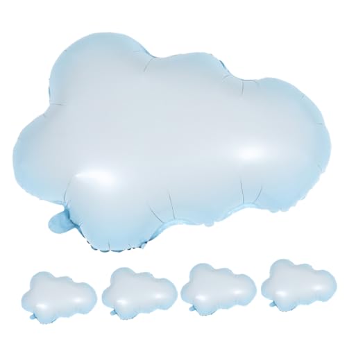 DIKACA 5 Stück Wolkenballon Partyzubehör Dusche Dekorationen Wolkenfolienballons Geburtstag Luftballons Partyballons geburtstagsfeier dekoration Aluminiumfolie Sky-blue DIKACA 5 Stück Wolkenballon Partyzubehör Dusche Dekorationen Wolkenfolienballons Geburtstag Luftballons Partyballons geburtstagsfeier dekoration Aluminiumfolie Sky-blue von DIKACA
