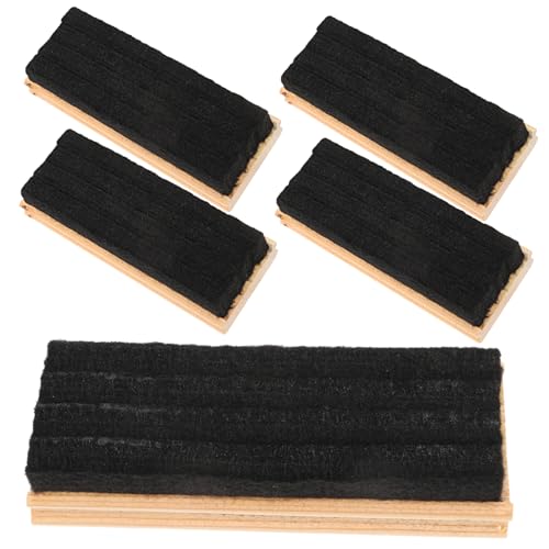 DIKACA 5 Stück Wollfilztafel Zum Abwischen Von Whiteboards Radiergummi Nachrichtentafel Kreidetafel Tafelreinigung Schwarze Tafel Schwarze Kreidetafel Transparenter Schulreiniger von DIKACA