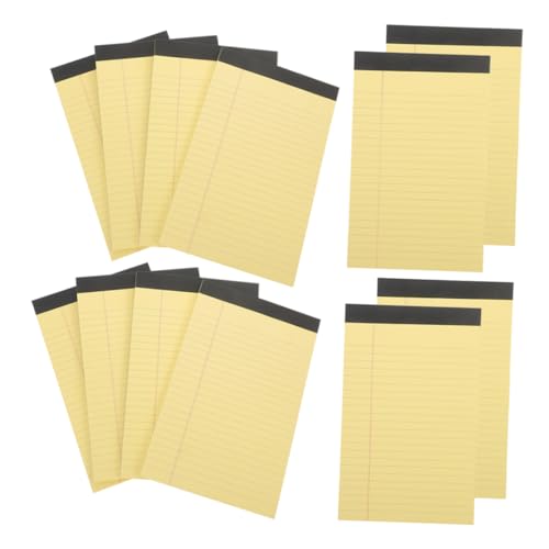 DIKACA 50 Blatt Kleine Gelbe Notizblöcke Liniert für Büro und Schule Handlich und Tragbar Schreibpapier für Studenten und Geschäftsleute Elegant und Minimalistisch von DIKACA
