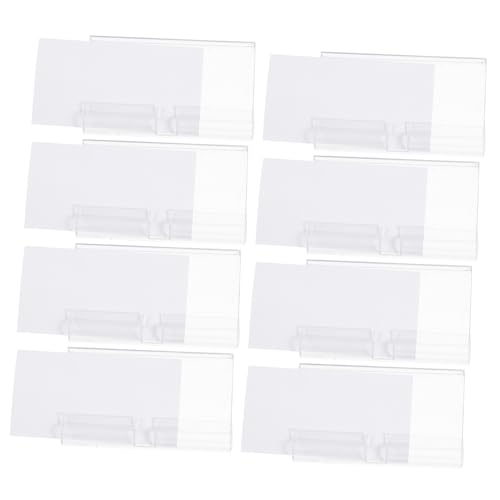 DIKACA 50 Sets Preisschild Regalschilder Für Drahtregale Regale Mit Namen Transparenter Etikettenhalter Drahtregal Etikettenhalter Supermarkt Etikettenhalter Kunststoff Regal von DIKACA