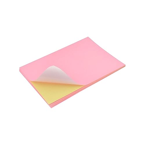 DIKACA 50 Stück Buntes Etikettpapier Aufkleberpapier buntpapier kraftpapier vellum paper Stickerpapier Rosa farbig Typenschild-Aufkleber selbstklebendes Druckpapier buntes Etikettenpapier DIKACA 50 Stück Buntes Etikettpapier Aufkleberpapier buntpapier kraftpapier vellum paper Stickerpapier Rosa farbig Typenschild-Aufkleber selbstklebendes Druckpapier buntes Etikettenpapier von DIKACA
