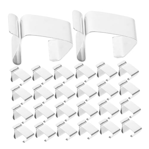 DIKACA 50 Stück Dachrinnenhaken Edelstahl Weihnachtslicht Clips Langlebige Einfache Montage Stilvolle Organisation für Lichterketten für Outdoor Weihnachtsdeko und Zeitlich begrenzte von DIKACA