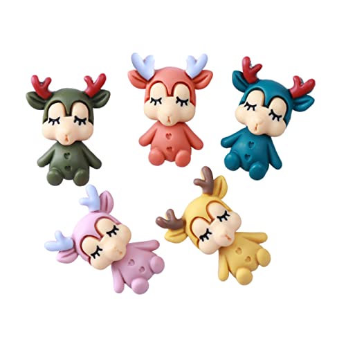 DIKACA 50 Stück Hirschverzierung Hirschschmuck Selber Machen Cartoon-Hirsch Hängender Anhänger Harz-Hirsch-Dekoration Zum Aufhängen Mehrzweck-hirschdekorationen DIKACA 50 Stück Hirschverzierung Hirschschmuck Selber Machen Cartoon-Hirsch Hängender Anhänger Harz-Hirsch-Dekoration Zum Aufhängen Mehrzweck-hirschdekorationen von DIKACA