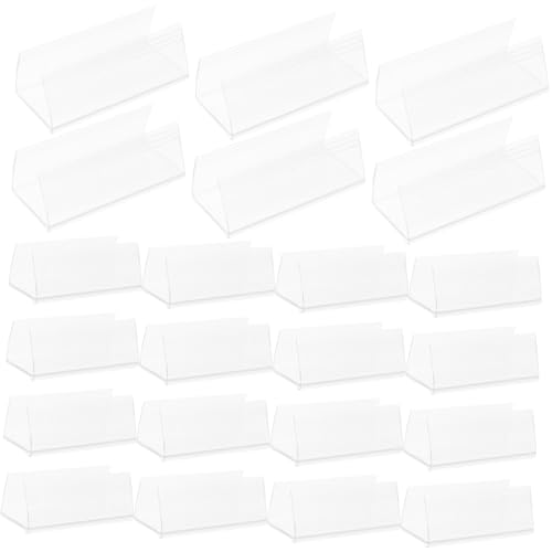 DIKACA 50 Stück Transparente Pvc etikettenhalter für Draht Holzregale Flexibel Klippbar Bruchsicher Wiederverwendbar für Preisschilder und Lagerbox beschriftung im Supermarkt Büro DIKACA 50 Stück Transparente Pvc etikettenhalter für Draht Holzregale Flexibel Klippbar Bruchsicher Wiederverwendbar für Preisschilder und Lagerbox beschriftung im Supermarkt Büro von DIKACA