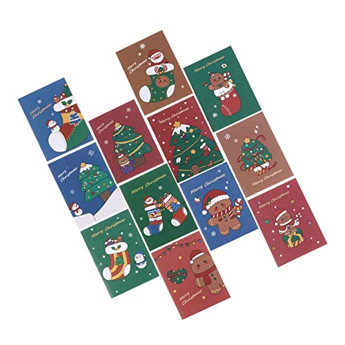 DIKACA 50 Stück Weihnachts Notizbücher Pocket Notepads mit Cartoon Motiven Gingerbread Weihnachtsbaum Weihnachtsstrumpf Schüler Büro Schreibblock DIKACA 50 Stück Weihnachts Notizbücher Pocket Notepads mit Cartoon Motiven Gingerbread Weihnachtsbaum Weihnachtsstrumpf Schüler Büro Schreibblock von DIKACA