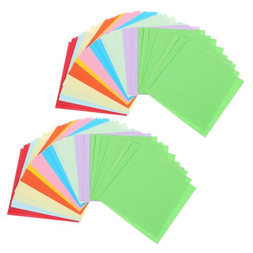 DIKACA 500 Blatt Buntes Origami Origami-Papierhandwerk Origami Star Origami falten handgeschöpftes Papierquadrat Origami-Sterne-Papier doppelseitiges Origami -Papier Girlande von DIKACA