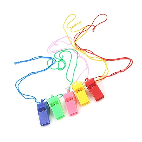 DIKACA 50Stücke Kinderpfeifen Trillerpfeifen für Partys Schiedsrichter und Kindergeburtstage Hochzeiten und Feierlichkeiten mit Lanyard für Einfache von DIKACA