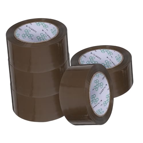 DIKACA 5Rollen Pack Hochleistungs Verpackungsband Starkes Transparentes Klebeband für Büro und Zuhause für Sicheres Verpacken von Kartons und Paketen von DIKACA