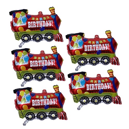 DIKACA Aluminiumfolie Ballon 5pcs Fahrzeug Folienballons Auto Geburtstag Dekorationen von DIKACA